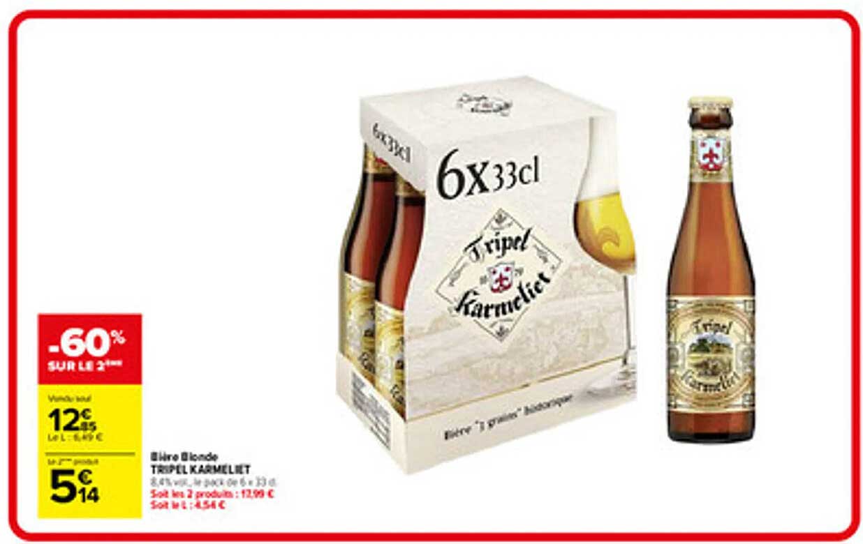 Bière Blonde TRIPEL KARMELIET