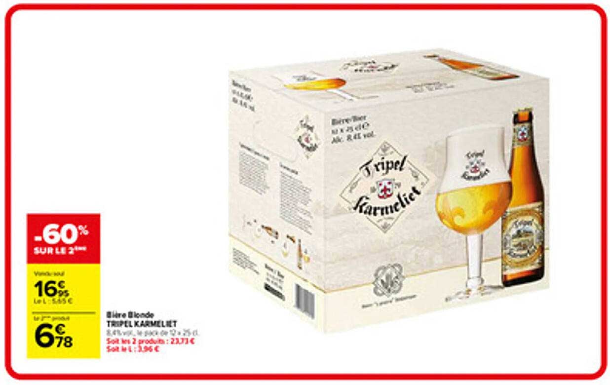 Bière Blonde TRIPEL KARMELIET