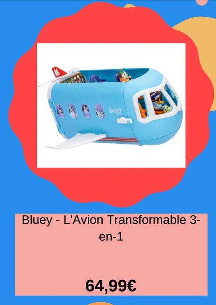 Bluey - L'Avion Transformable 3-en-1