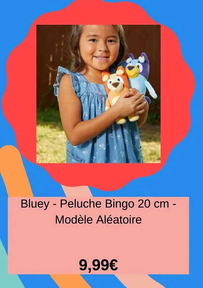 Bluey - Peluche Bingo 20 cm - Modèle Aléatoire