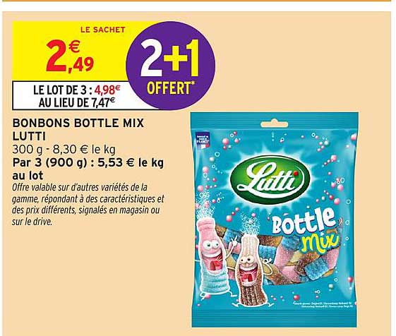 BONBONS BOTTLE MIX LUTTI