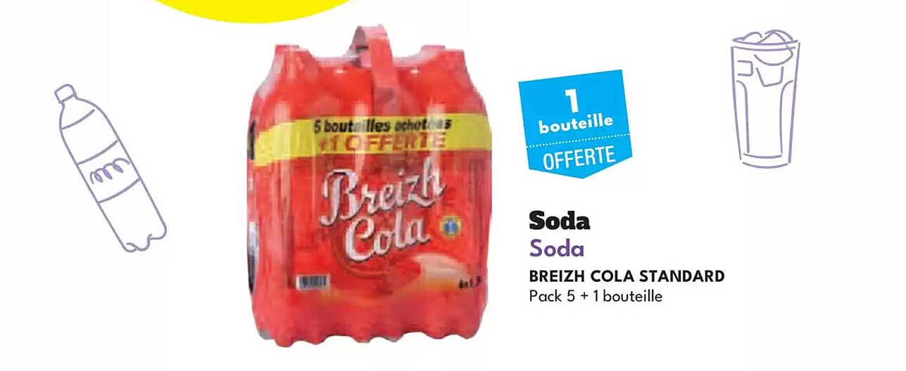 BREIZH COLA STANDARD Pack 5 + 1 bouteille