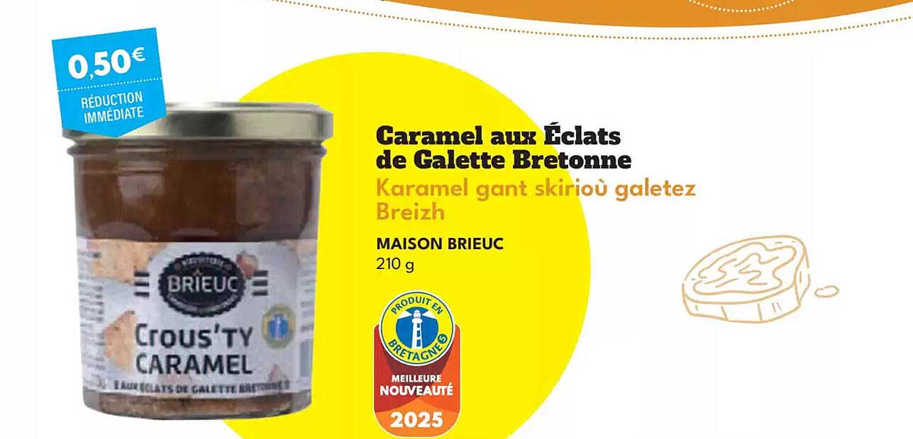 Caramel aux Éclats de Galette Bretonne