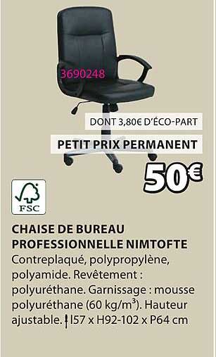 CHAISE DE BUREAU PROFESSINNELLE NIMTOFTE