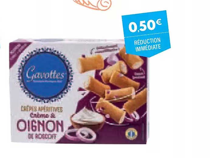Crêpes Apéritives Crème & Oignon de Roscoff