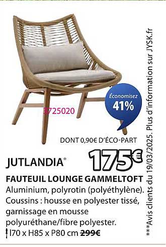 FAUTEUIL LOUNGE GAMMELTOFT