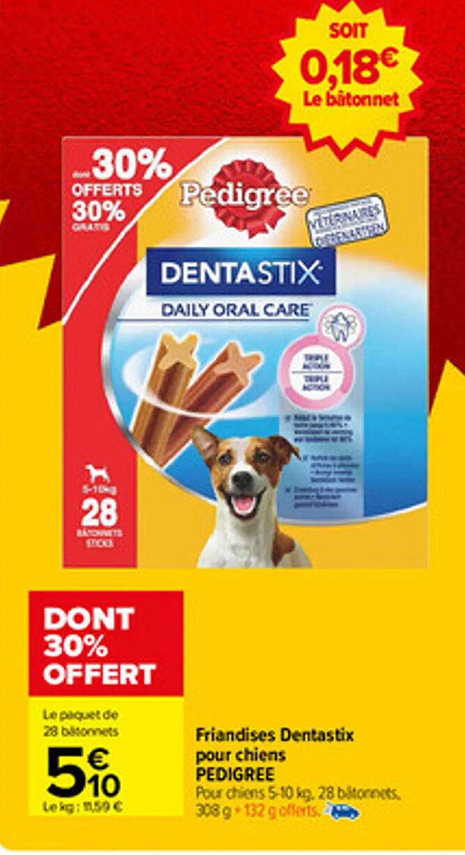 Friandises Dentastix pour chiens PEDIGREE