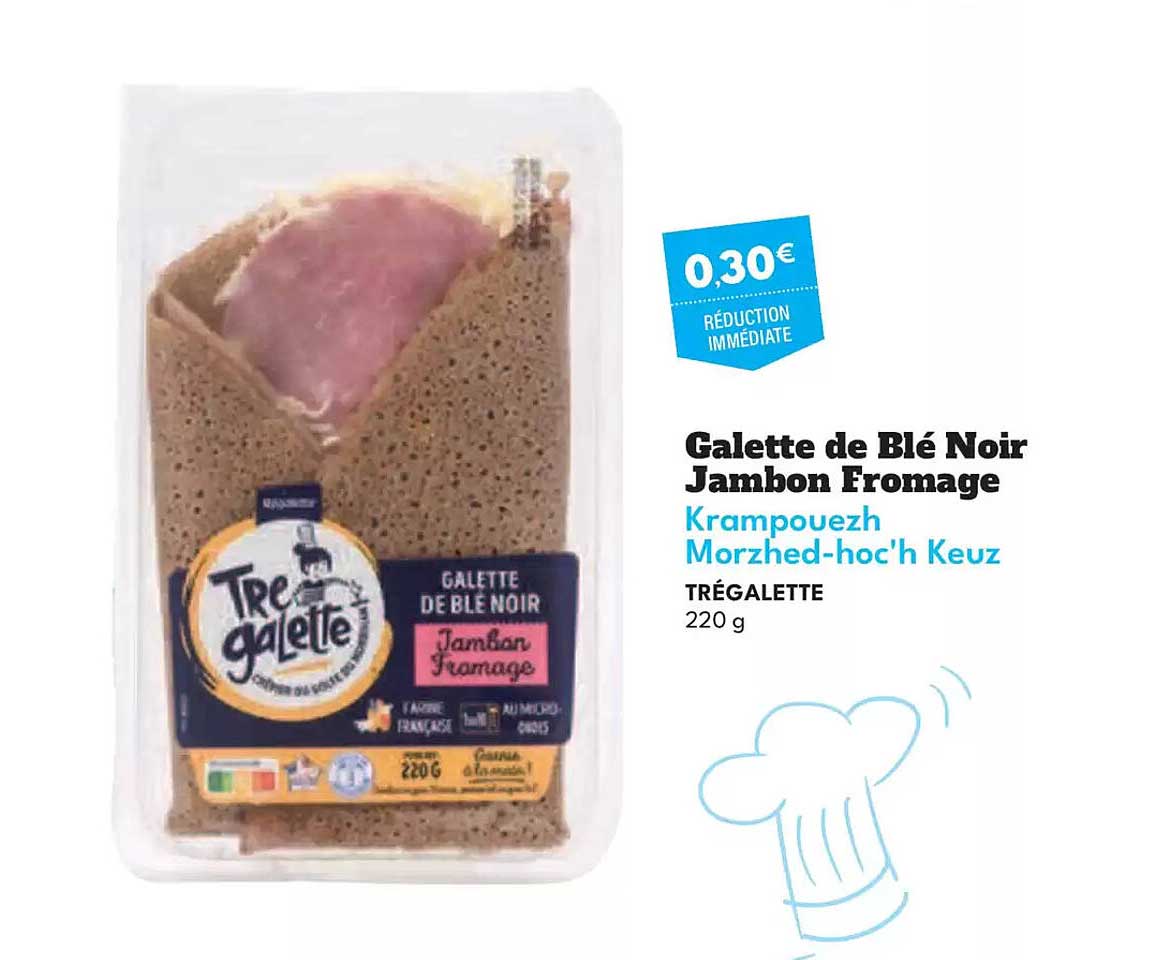 Galette de Blé Noir Jambon Fromage