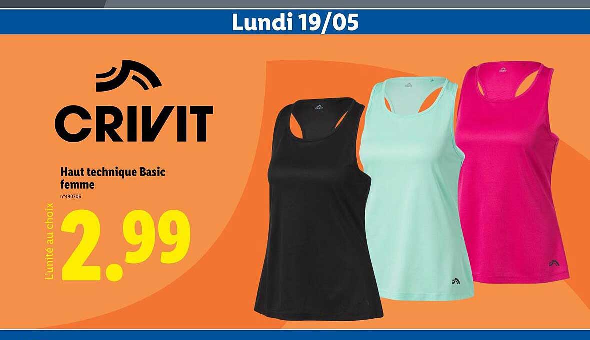 Haut technique Basic femme