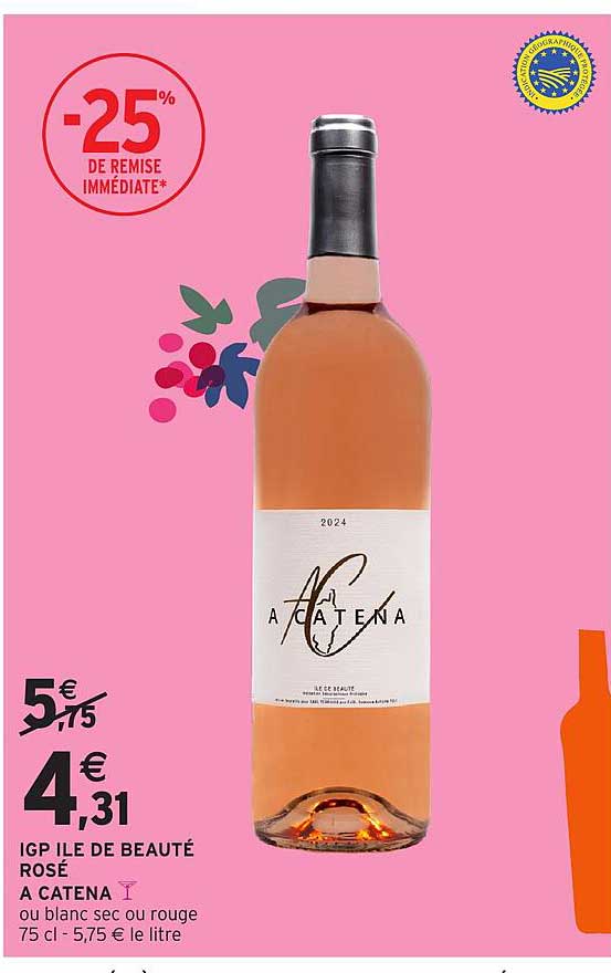 IGP ÎLE DE BEAUTÉ ROSÉ A CATENA