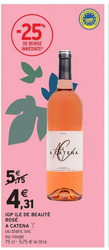 IGP ÎLE DE BEAUTÉ ROSÉ A CATENA