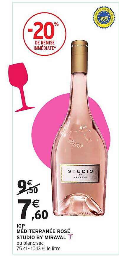 IGP MÉDITERRANÉE ROSÉ STUDIO BY MIRAVAL