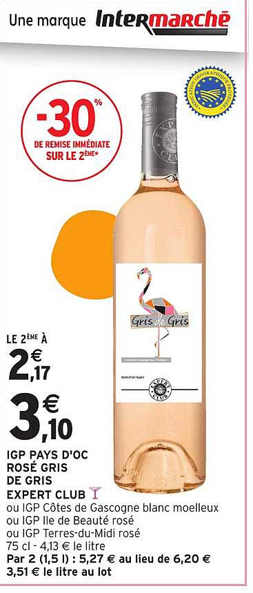 IGP PAYS D'OC ROSÉ GRIS DE GRIS