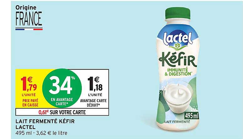 LAIT FERMENTÉ KÉFIR LACTEL