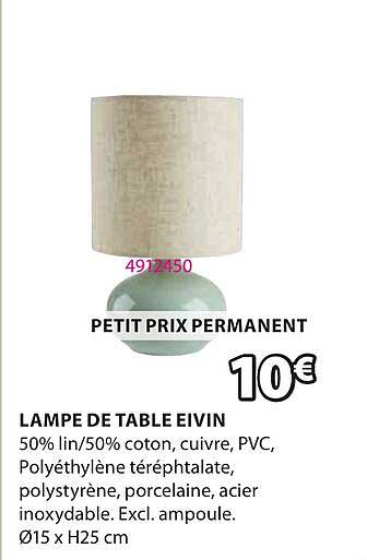 LAMPE DE TABLE EIVIN