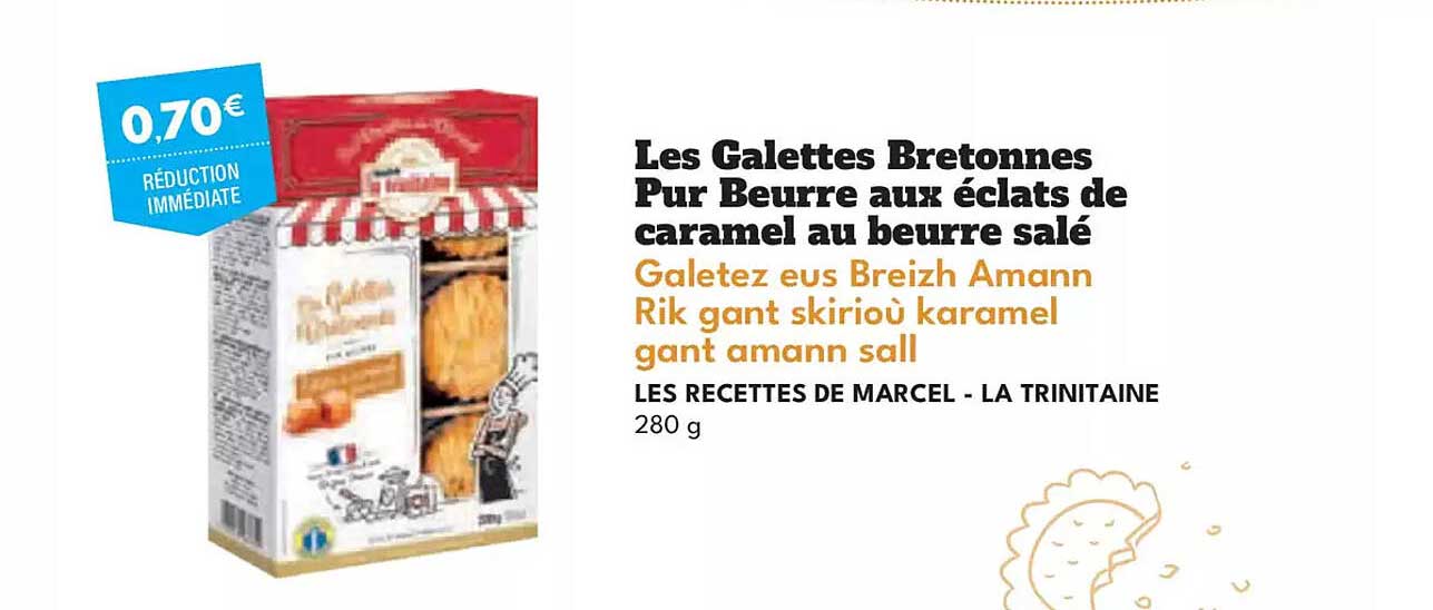 Les Galettes Bretonnes Pur Beurre aux éclats de caramel au beurre salé