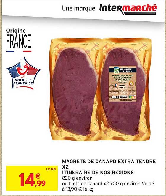 MAGRETS DE CANARD EXTRA TENDRE X2