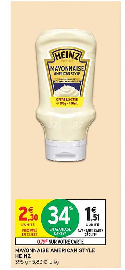 MAYONNAISE AMERICAN STYLE HEINZ