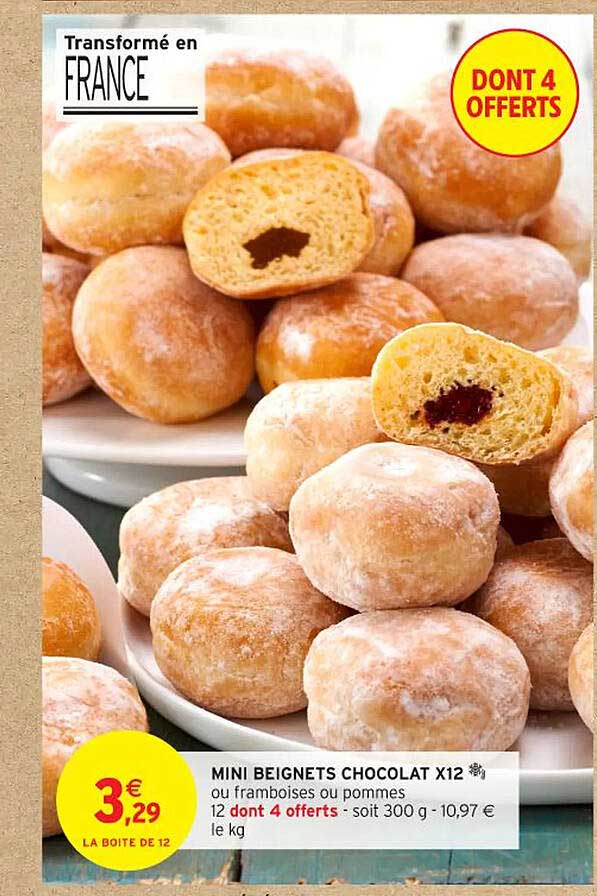 MINI BEIGNETS CHOCOLAT X12