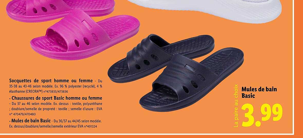 Mules de bain Basic