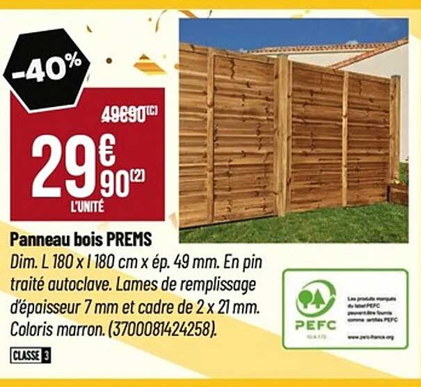 Panneau bois PREMS