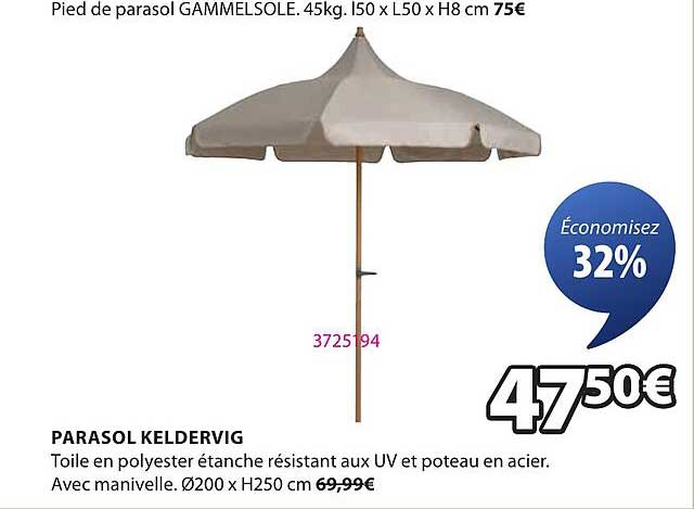 PARASOL KELDERVIG