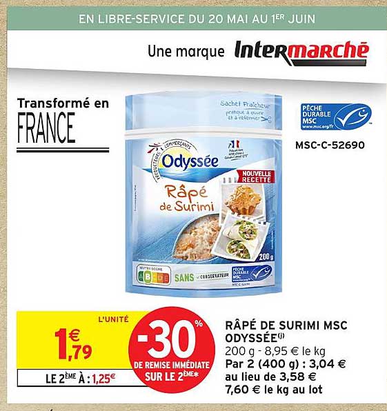 Râpé de Surimi MSC Odysée
