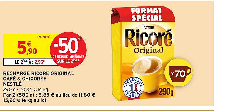 RECHARGE RICORÉ ORIGINAL CAFÉ & CHICORÉE NESTLÉ