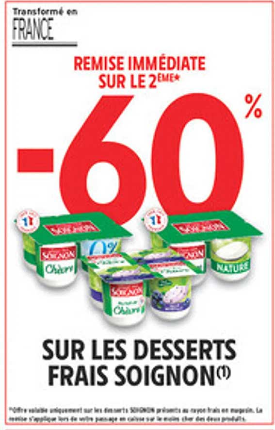 REMBOURSEMENT IMMÉDIAT SUR LE 2EME+ -60%