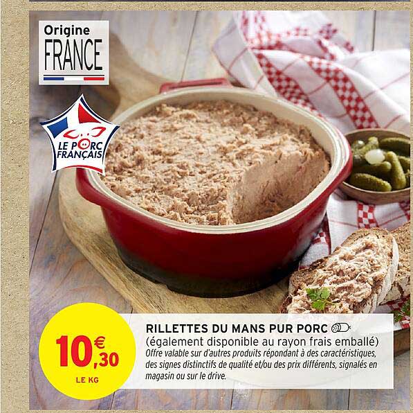RILLETTES DU MANS PUR PORC