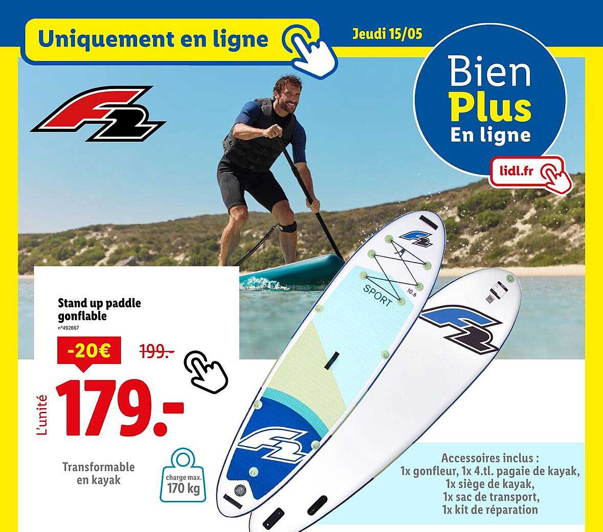 Stand up paddle gonflable