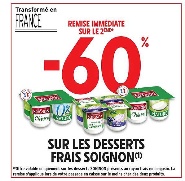 SUR LES DESSERTS FRAIS SOIGNON