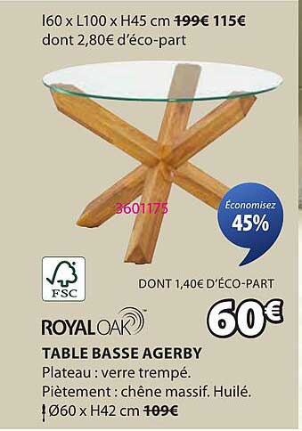 TABLE BASSE AGERBY