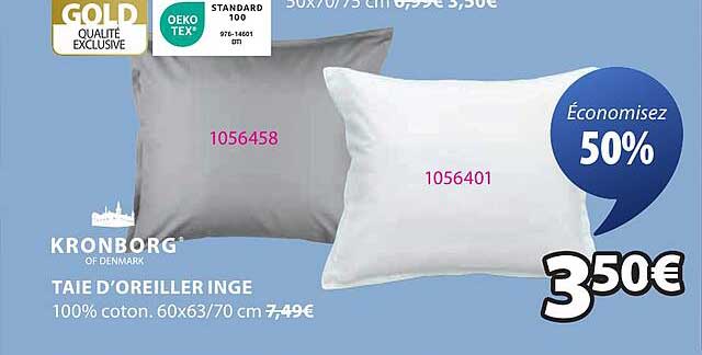 TAIE D’OREILLER INGE