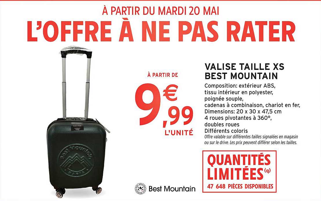 VALISE TAILLE XS BEST MOUNTAIN