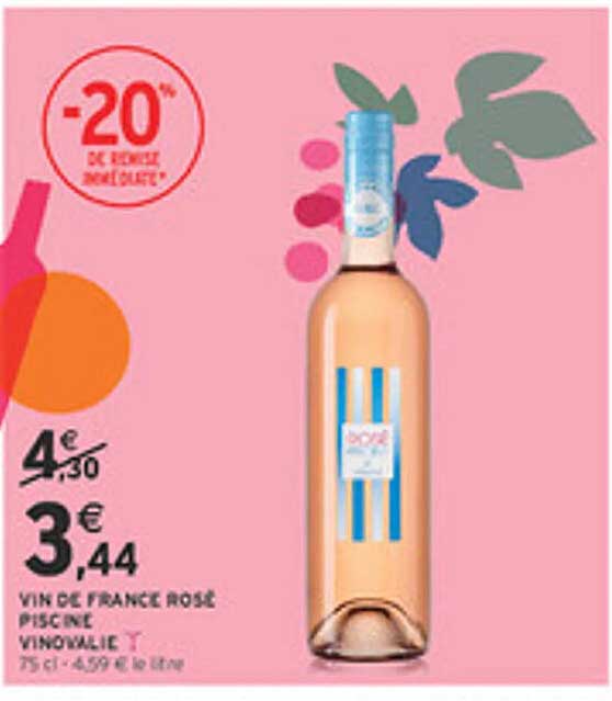 VIN DE FRANCE ROSÉ PISCINE VINOVALIE T