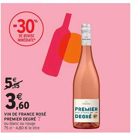 VIN DE FRANCE ROSÉ PREMIER DEGRÉ