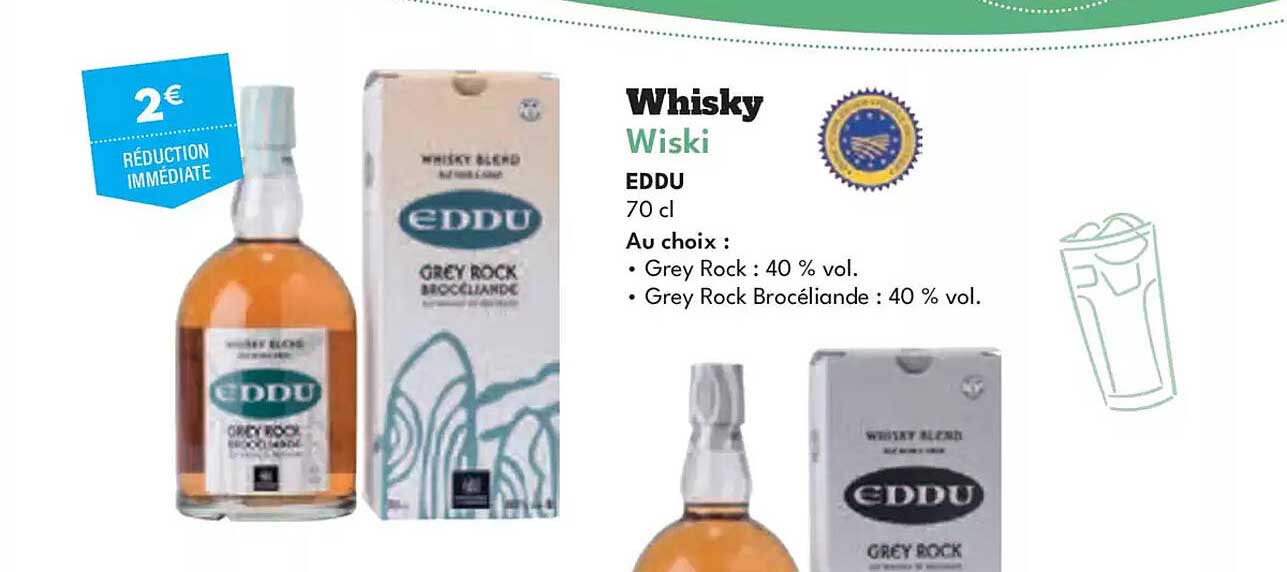 Whisky EDDU 70 cl