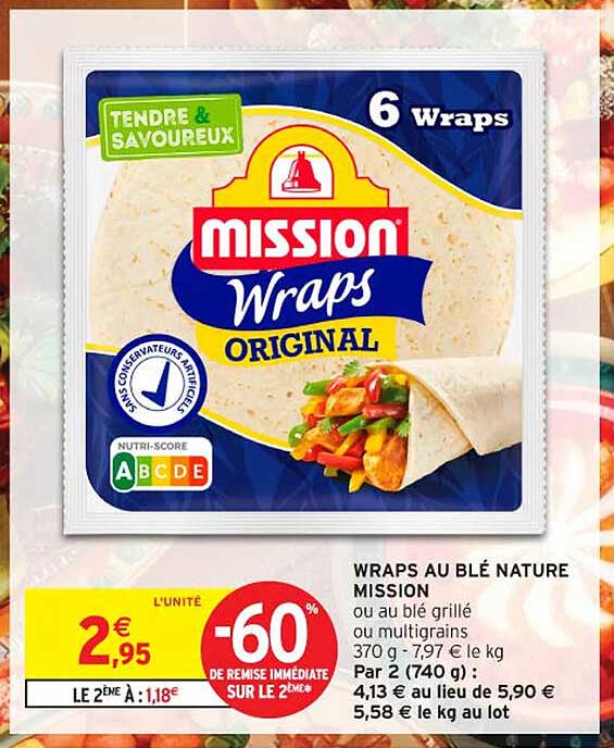 WRAPS AU BLÉ NATURE MISSION