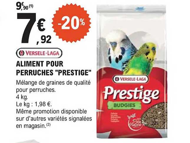 ALIMENT POUR PERRUCHES "PRESTIGE"