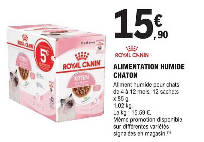 ALIMENTATION HUMIDE CHATON