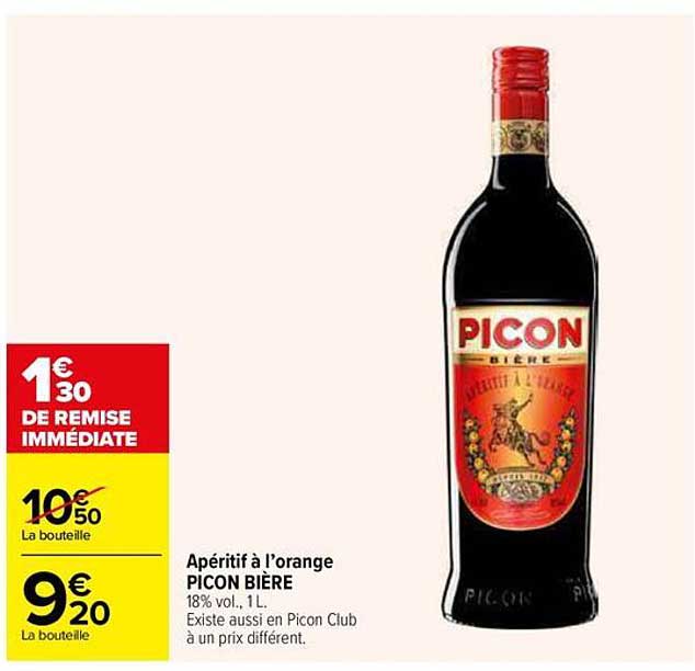 Apéritif à l’orange PICON BIÈRE