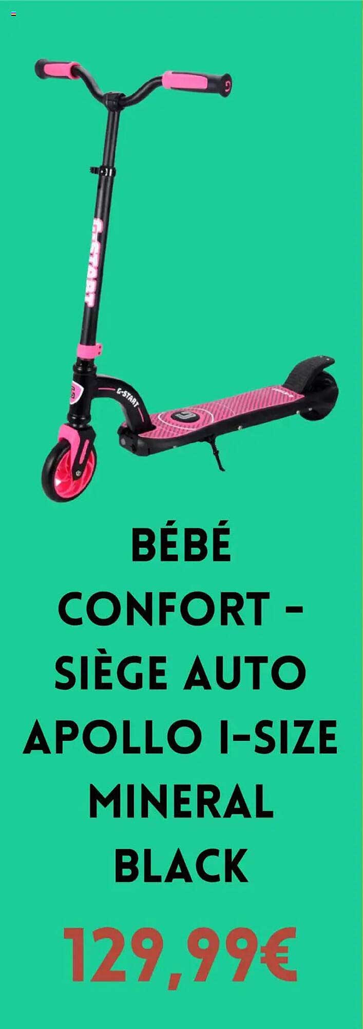 BÉBÉ CONFORT – SIÈGE AUTO APOLLO I-SIZE MINERAL BLACK