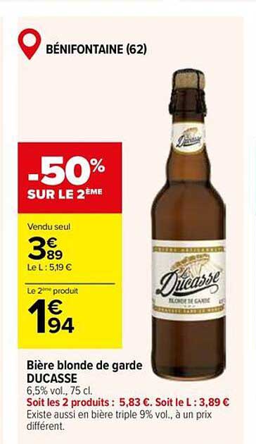 Bière blonde de garde DUCASSE