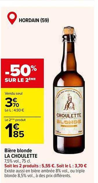 Bière blonde LA CHOULETTE