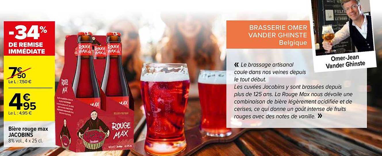 Bière rouge max JACOBINS