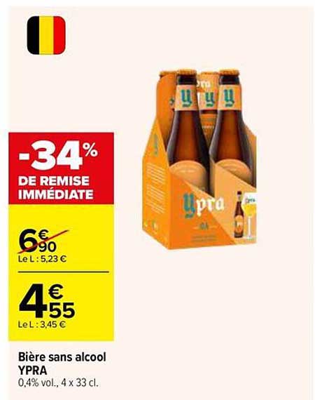 Bière sans alcool YPRA