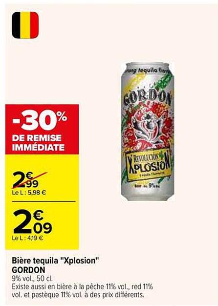 Bière tequila "Xplosion" GORDON