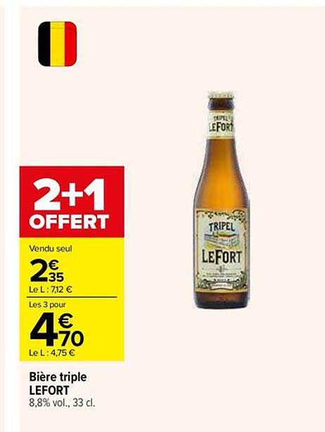 Bière triple LEFORT