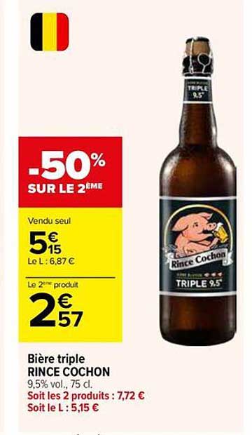 Bière triple Rince Cochon